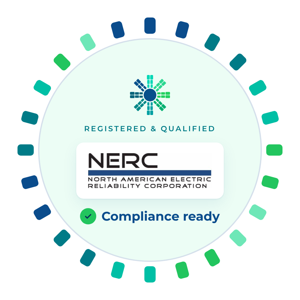 ACT Power Services NERC registered and qualified seal, compliance ready